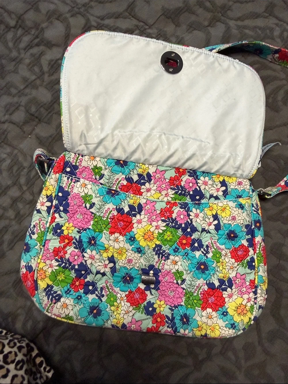 Vera Bradley Multicolor Floral Crossbody - Pink, Blue, Yellow, Red, Green
